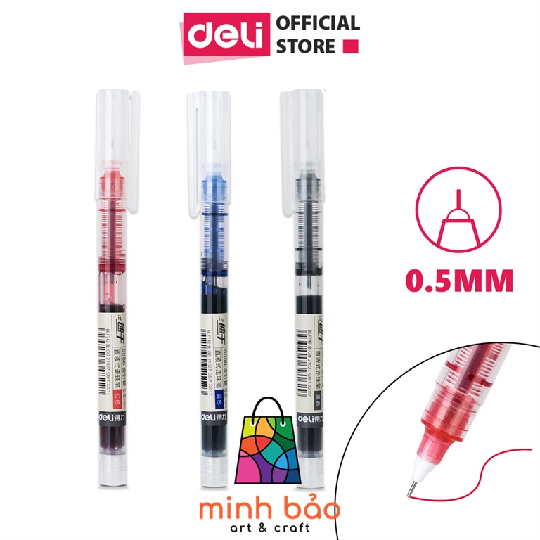 BÚT MỰC NƯỚC DELI S856 0.5MM