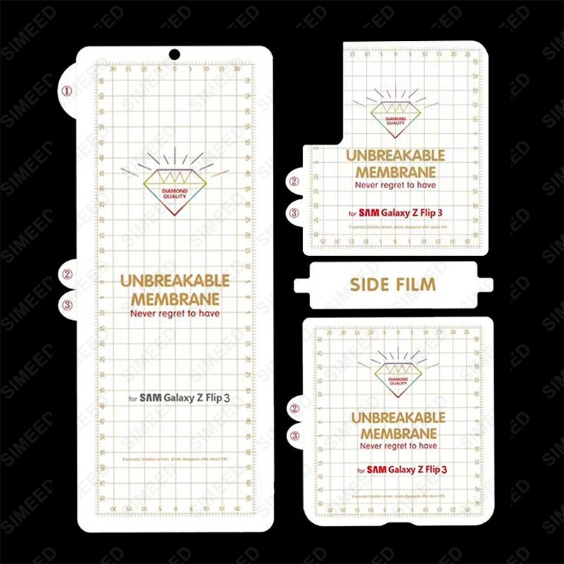 Ốp Điện Thoại Mềm Trong Suốt Bảo Vệ Mặt Trước Sau 3 Trong 1 Cho Samsung Galaxy Z Flip 3 5g Z Flip3
