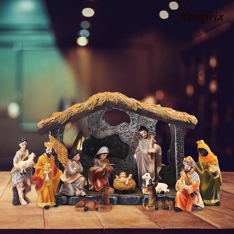 Bộ tượng phong cảnh chúa Jesus trang trí đa dụng chất lượng cao