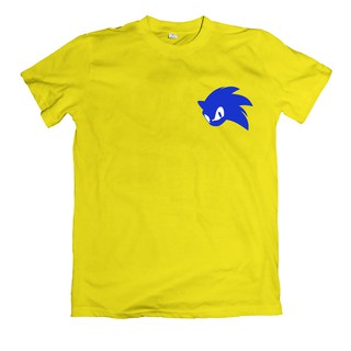 Áo thun in hình logo mặt nhím sonic