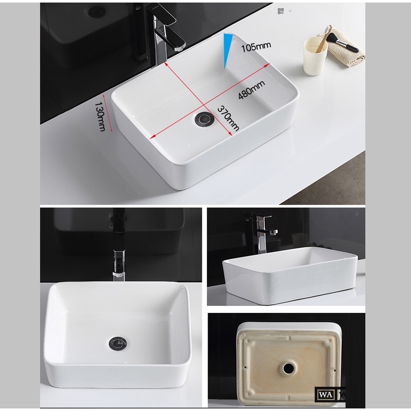 Chậu rửa mặt rửa tay lavabo đặt bàn LB01 - hàng chính hãng bảo hành 10 năm