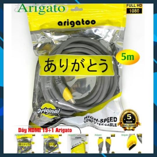 Dây hdmi, Cáp HDMI 19+1 Arigato 1.5m,3m,5m .Bảo hành chính hãng 5 Năm
