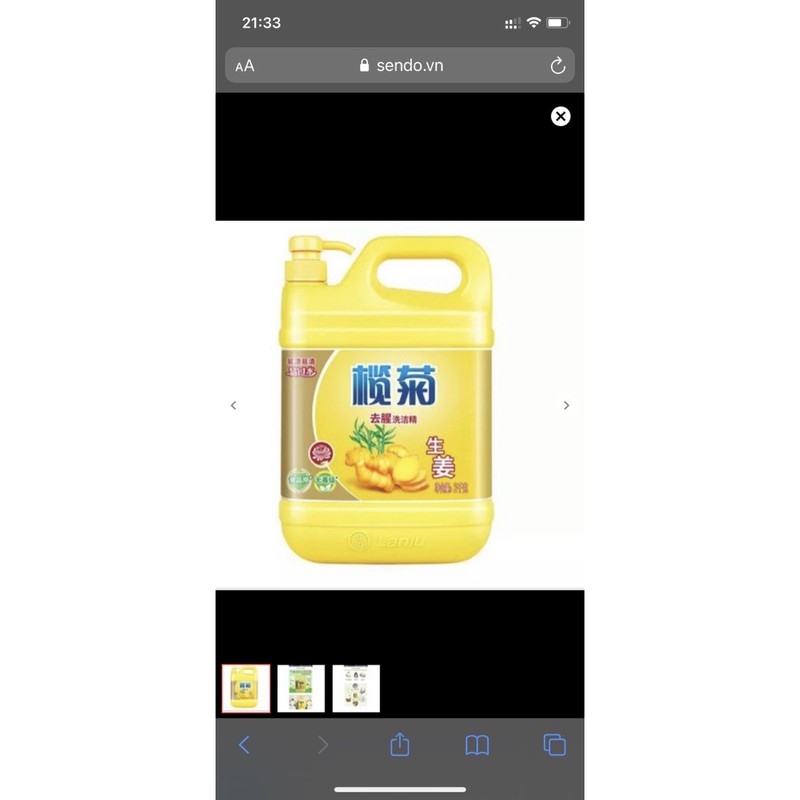 NƯỚC RỬA BÁT TINH CHẤT GỪNG