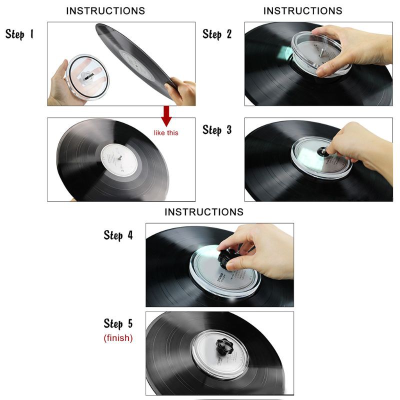 Phụ kiện kháng nước làm từ acrylic cho máy nghe nhạc cổ điển LP Vinyl