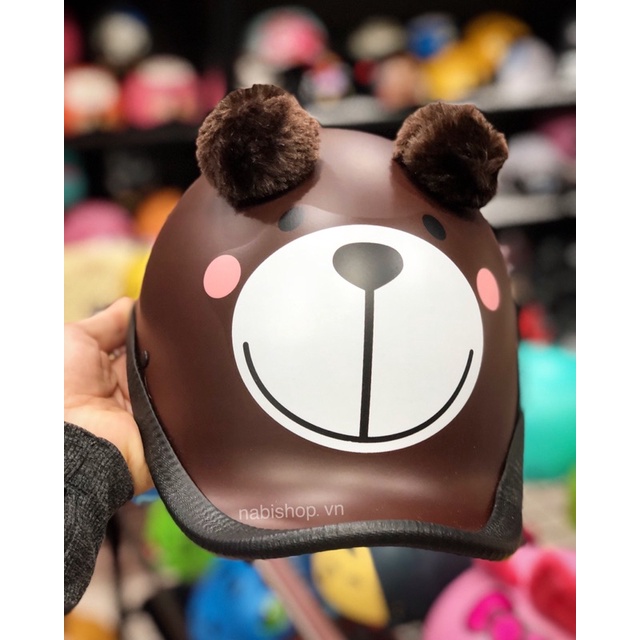 Phụ kiện tai gấu Gắn trên mọi loại nón