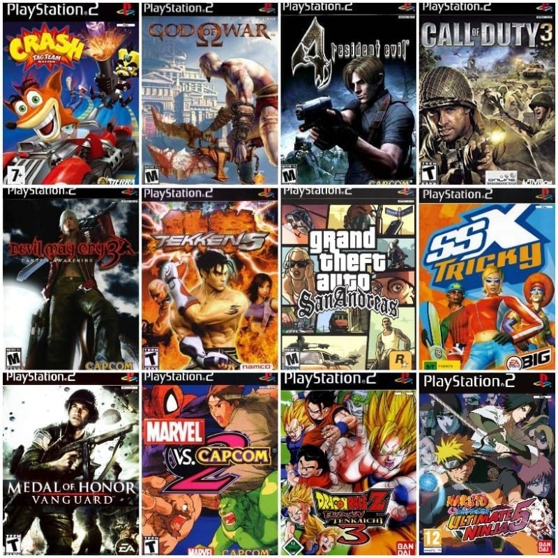 Máy chơi Game Playstation PS2 chạy ổ cứng 500GB
