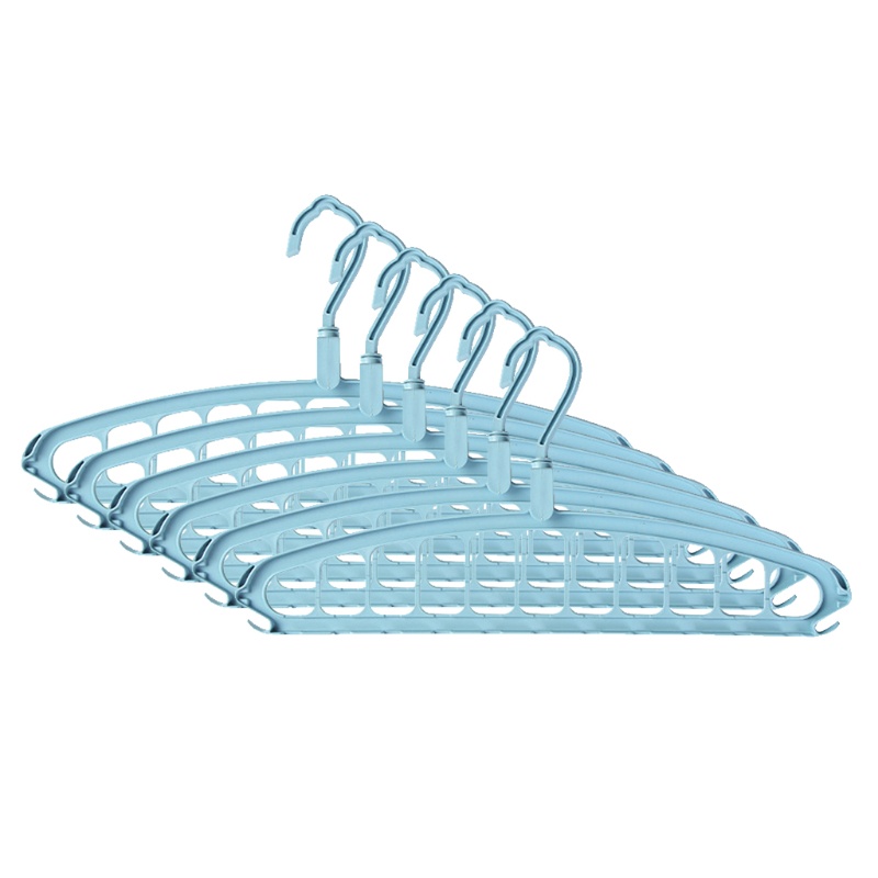 Set 6 Thanh treo móc quần áo Nhiều Ngăn Tiện Lợi