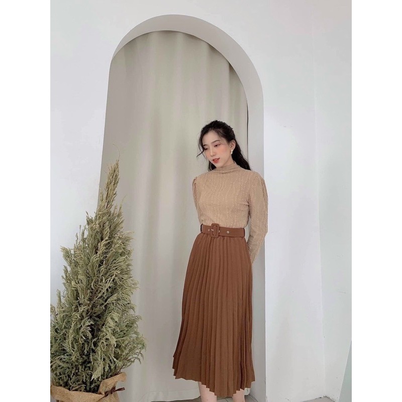 Chân váy xếp ly kèm đai cực xinh .Sỉ 115k | BigBuy360 - bigbuy360.vn