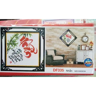 Tranh đính đá Chữ Nhẫn DF335 (chưa đính)