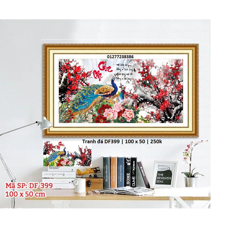 Tranh đính đá cha mẹ DF399 (KT: 100 x 50 cm)