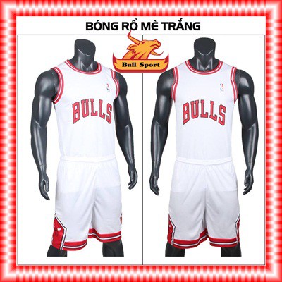 [Free ship] Quần Áo Bóng Rổ Bull Đỏ