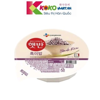 Cơm gạo nếp than ăn liền nhập khẩu CJ Hàn Quốc 210g