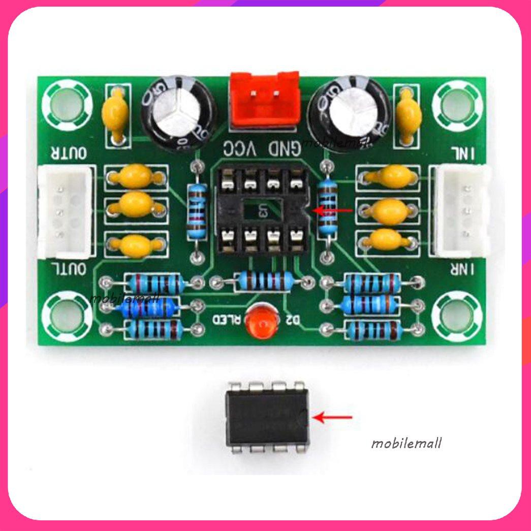 Mini Preamp Op Amp Module Amplifier Dual Channel NE5532 Preamplifier