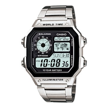 Đồng hồ Nam Dây Kim Loại Casio AE-1200WHD-1AV