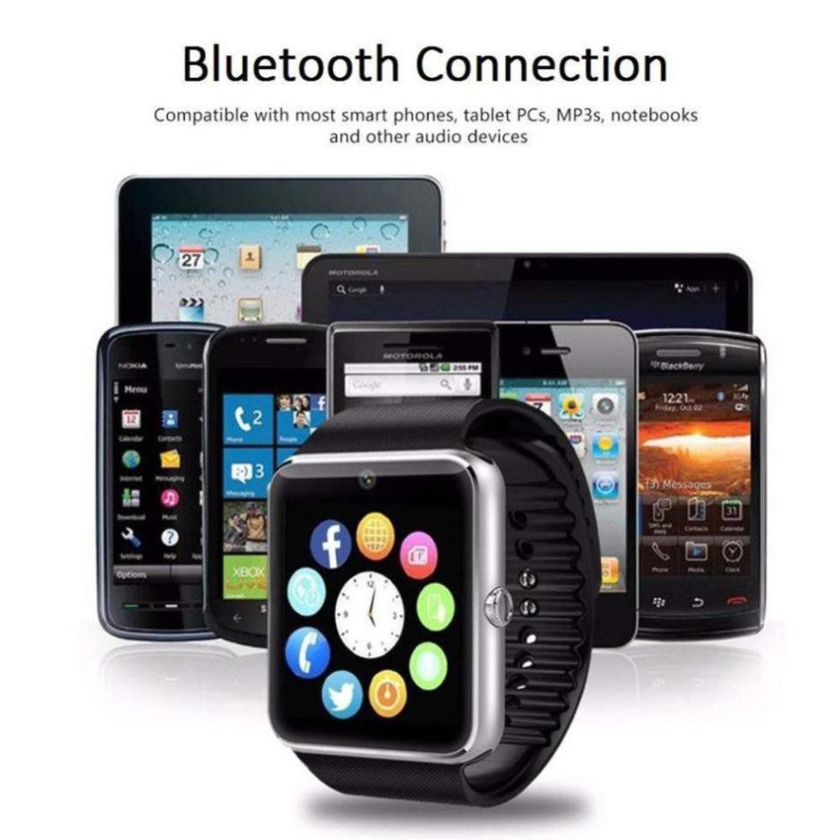 Đồng hồ thông minh Bluetooth GT08 với Máy ảnh Đồng bộ hóa cuộc gọi pedometer