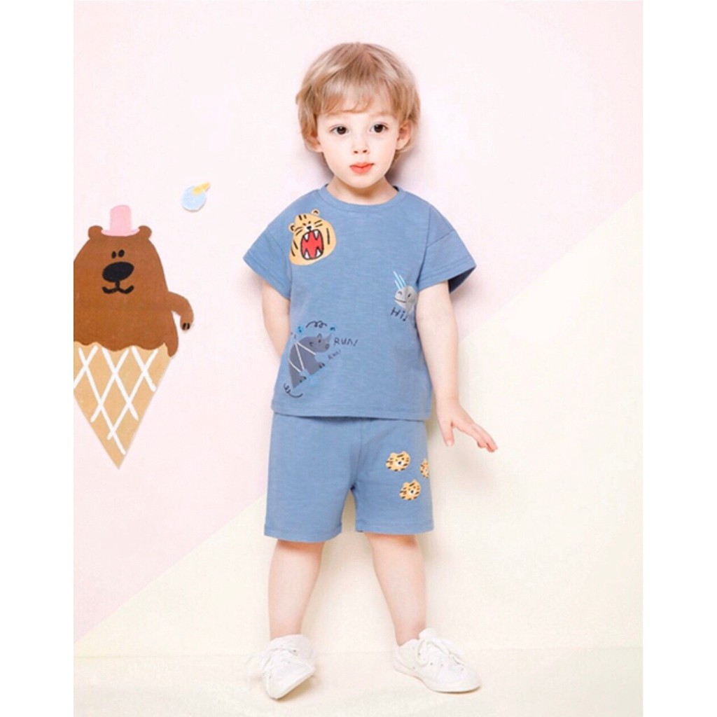 Bộ cộc Milk Mile hình hổ màu xanh | BigBuy360 - bigbuy360.vn