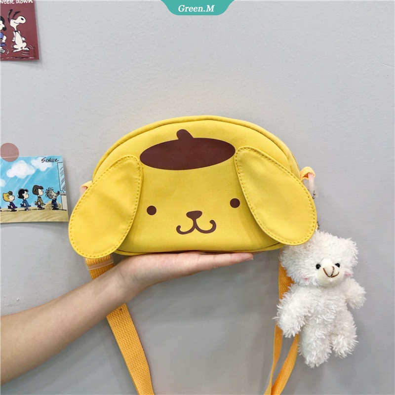 Sanrio Túi Đeo Chéo Hình Cinnamoroll My Melody Đáng Yêu Mềm Mại Cho Nữ