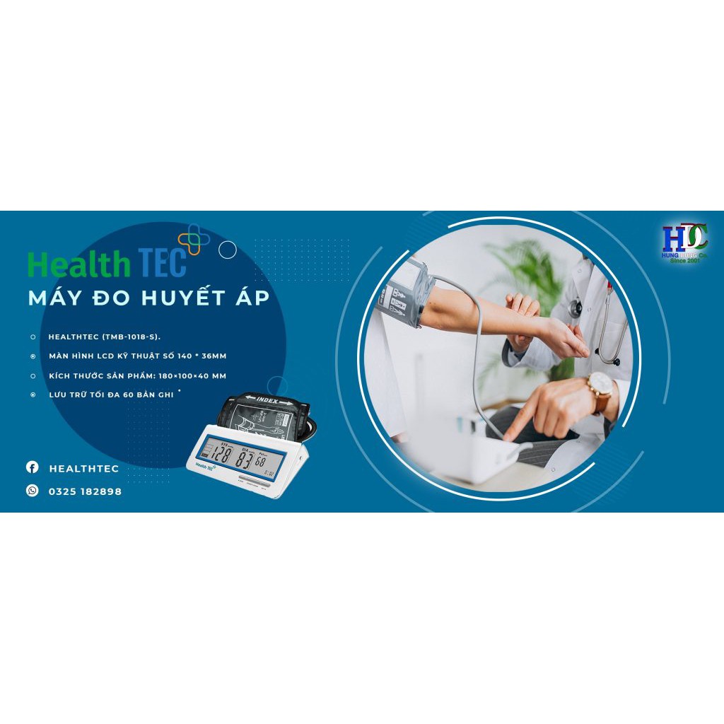 MÁY ĐO HUYẾT ÁP BẮP TAY HEALTH TEC – THƯƠNG HIỆU HÀNG ĐẦU TẠI ÚC