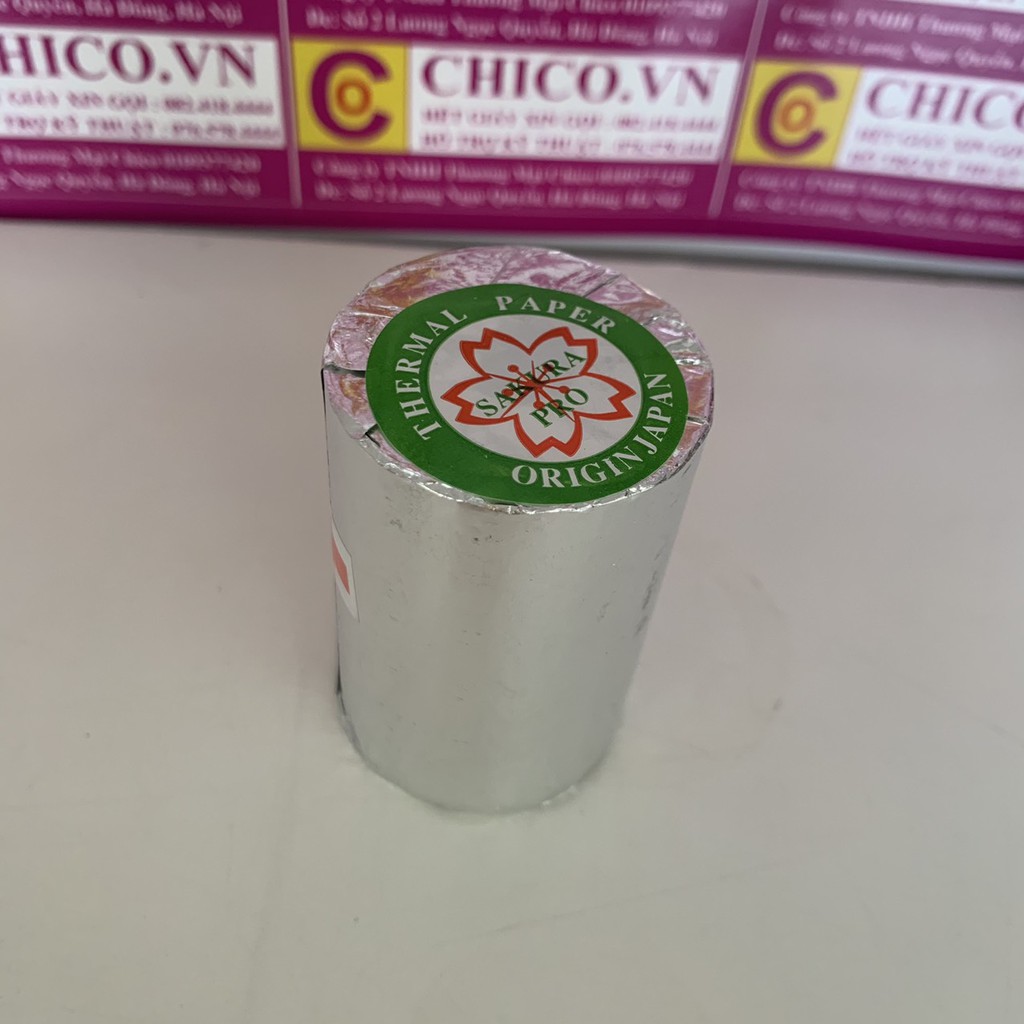 10 Cuộn Giấy in hóa đơn Sakura K80x45mm giá siêu rẻ