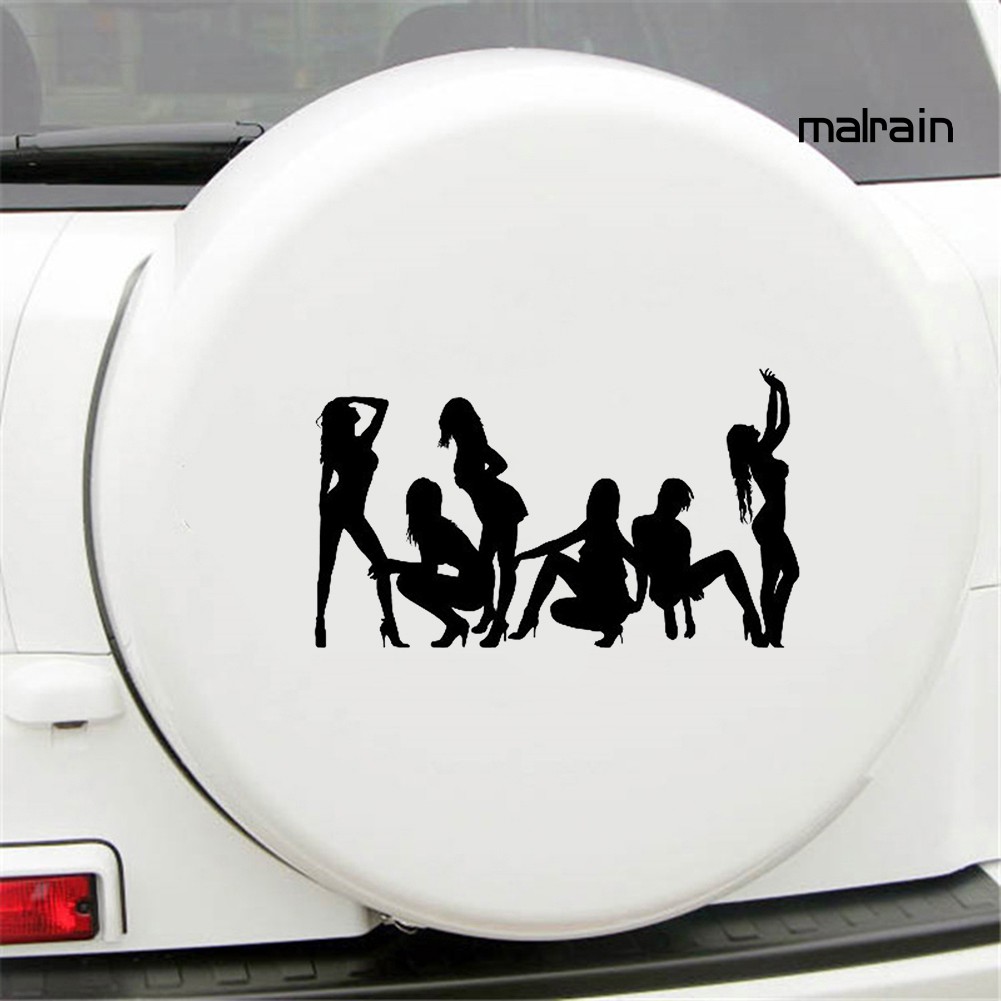 Miếng Dán Trang Trí Hình Cô Gái Quyến Rũ Cho Xe Ô Tô