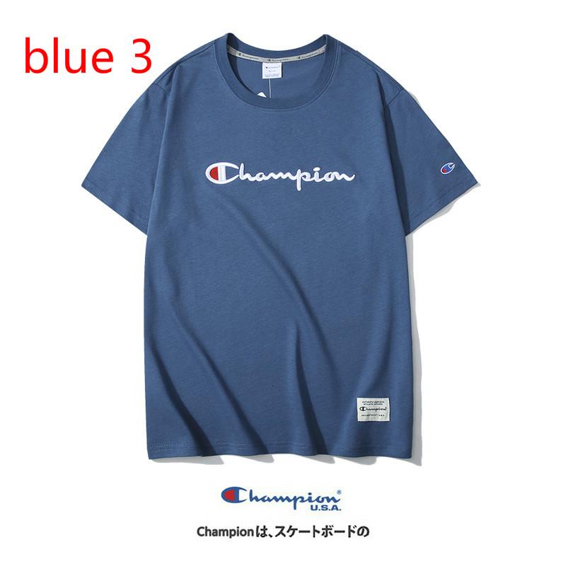 Áo thun Cotton ngắn tay Plus Size 8 màu CHAMPION dành cho nam và nữ