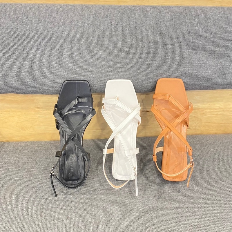 Sandan xỏ ngón gót vuônh 3 phân