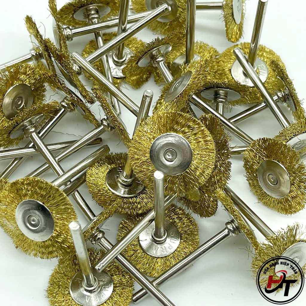 Chổi đánh rỉ sắt đánh bóng lông ngựa mềm sét inox chuôi 3mm CDR-3MM
