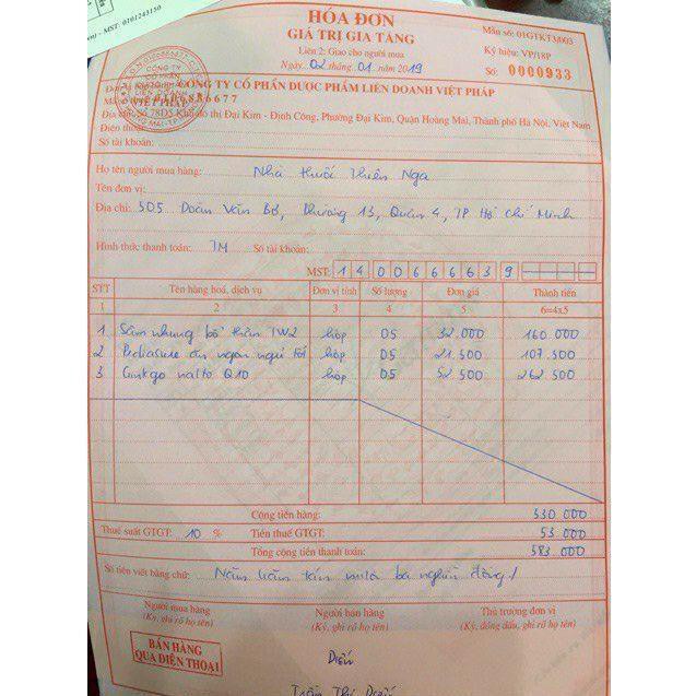 VIÊN UỐNG BỔ NÃO BRAIN GINKGO NATTO TĂNG CƯỜNG LƯU THÔNG MÁU