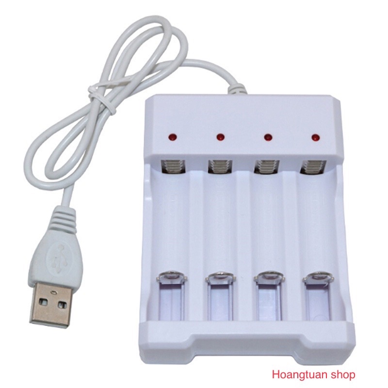 Bộ Sạc Pin Nhanh 4 Cổng Usb Tiện Dụng