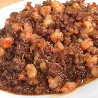 Mắm tép chưng thịt tôm