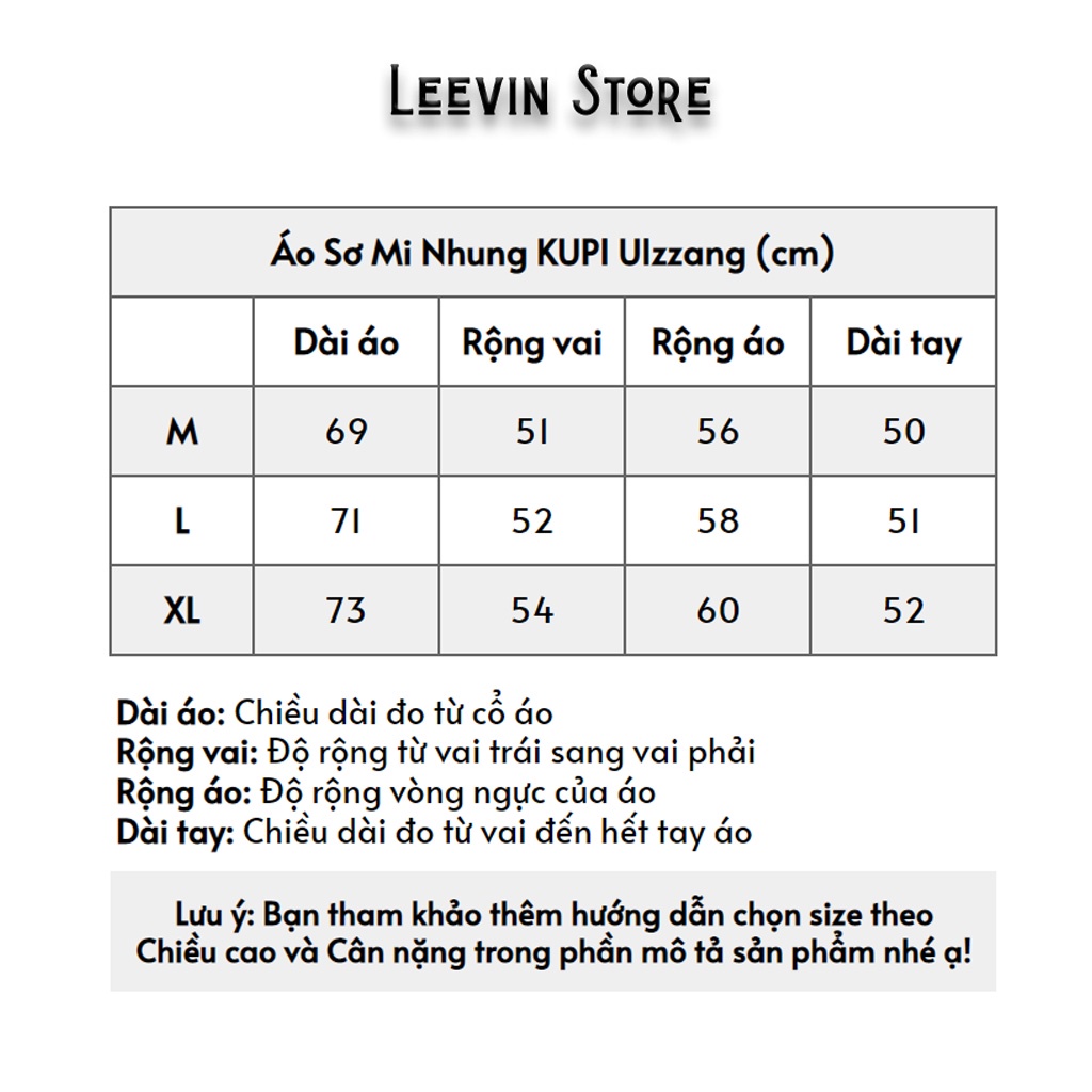 Áo Sơ Mi Nhung Tăm Mịn KUPI Form Rộng Tay Dài Unisex Nam Nữ Phong Cách Hàn Quốc Ulzzang  Dáng Rộng Bigsize Leevin Store