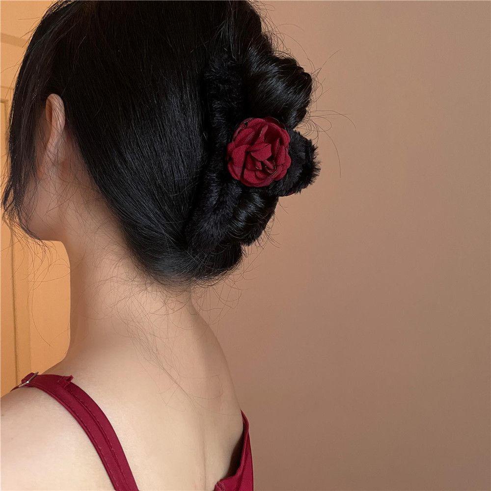 Kẹp Càng Cua Phối Lông Xù Xinh Xắn Thời Trang Cho Nữ