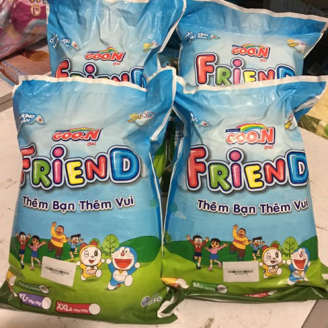 Combo 5 gói Tã quần goon Friend M9/L8/XL7/XXL6 gói dùng thử