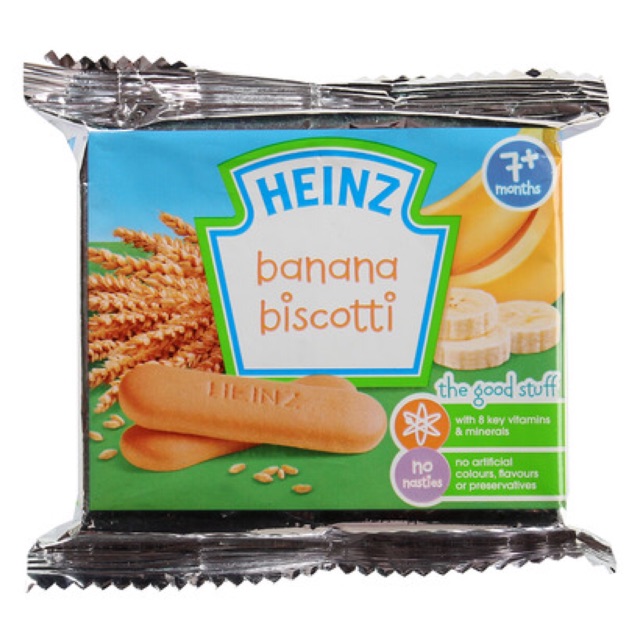 Bánh ăn dặm Heinz lúa mạch sữa cho bé 7m+ 60g