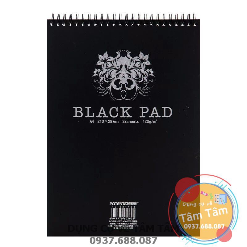 -Sổ giấy đen Potentate, Black Paper Potentate-
