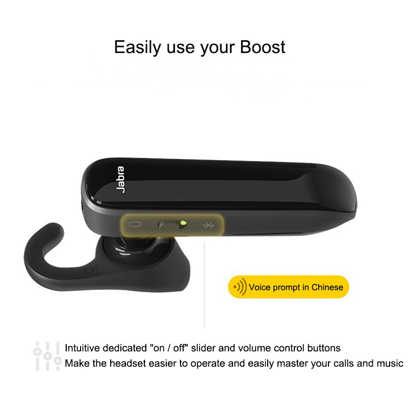 Tai Nghe Bluetooth Jabra Boost Cho Điện Thoại Apple, Oppo, Huawei, Xiaomi