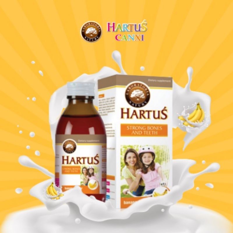 Hartus Canxi - Bổ Sung Canxi, Vitamin D3, Vitamin K, Hấp Thụ Canxi Tối Đa Nhờ Vitamin