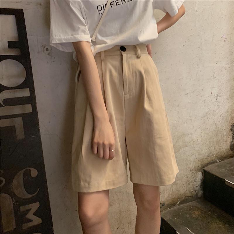 Quần Short Nữ Ống Rộng Lưng Cao Thời Trang