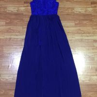Đầm maxi phối ren trễ vai