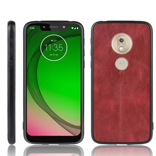 Motorola Moto One Vision G8 Plus G7 Power E6 Play Case Silicone PU Leather TPU Back Cover Soft Casing