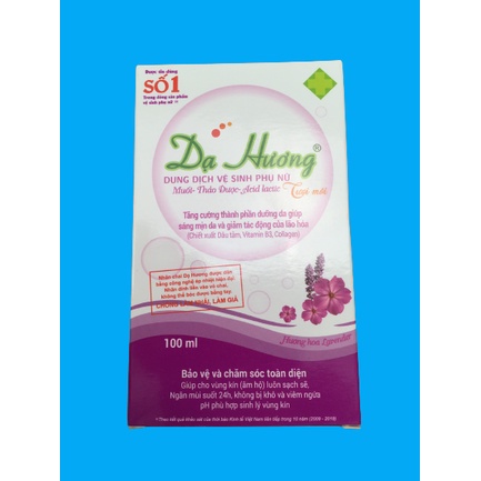 Dung dịch vệ sinh phụ nữ Dạ Hương Tím Lavender (100ml)