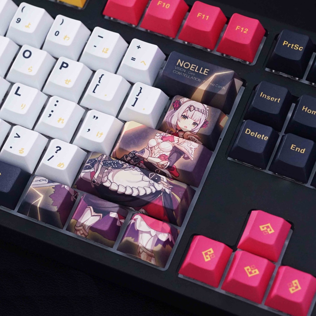 SET KEYCAP GENSHIN IMPACT NOELLE PBT 108 PHÍM CHERRY PROFILE