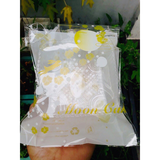 Khuôn rau câu trung thu HỒNG 9cm nhận xôi cơm, hộp đế đen đựng bánh  - Moon cake