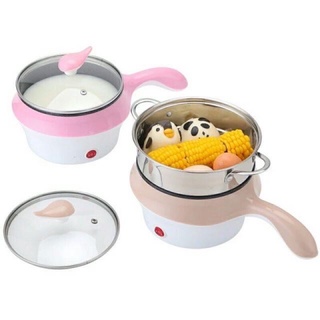 Nồi lẩu điện mini đa năng tặng giá hấp