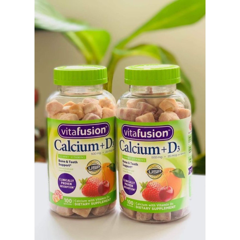 KẸO DẺO VITAFUSION CALCIUM + D3 500mg + 25mcg