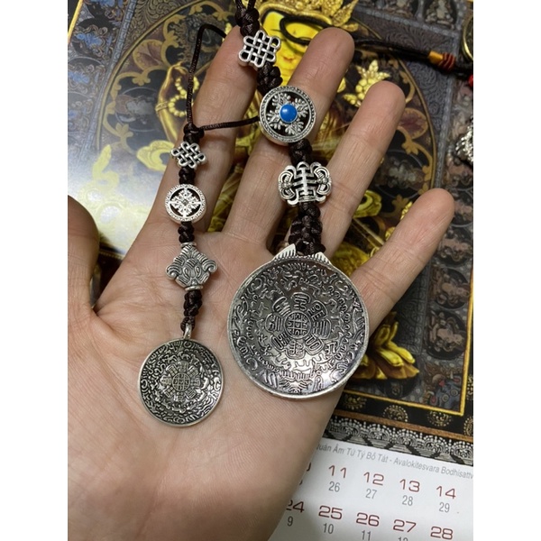 Cửu cung Văn Thù Bình An Cát Tường Dây treo ô tô, túi xách