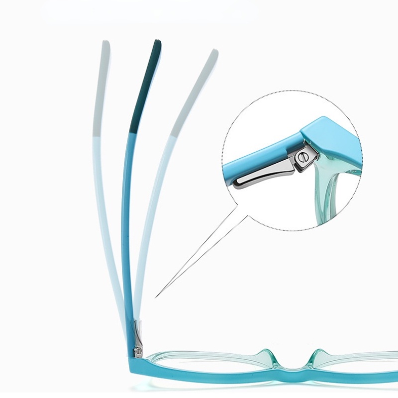 Mắt Kính TR90 Gọng Vuông Kim Loại Chống Ánh Sáng Xanh Dành Cho Trẻ Em