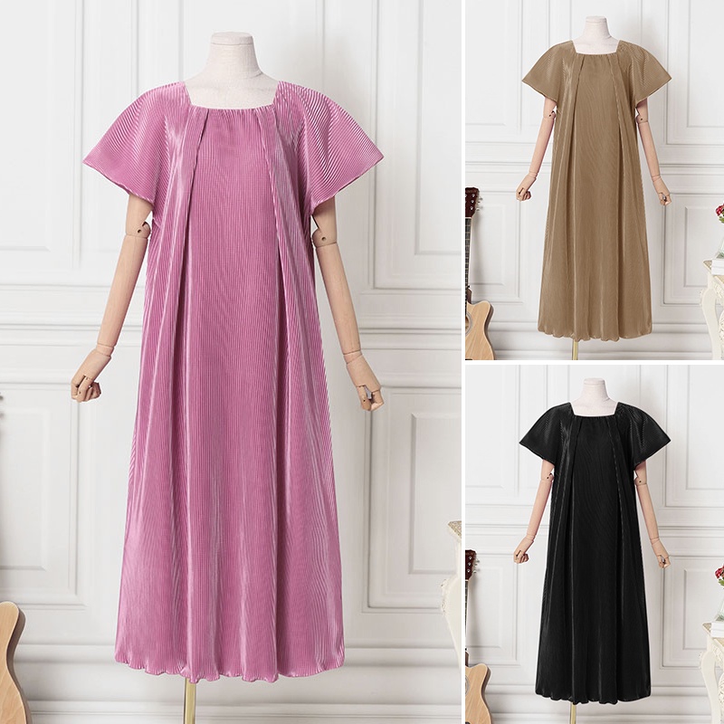 Đầm Maxi ZANZEA cổ vuông tay loe thời trang cho nữ