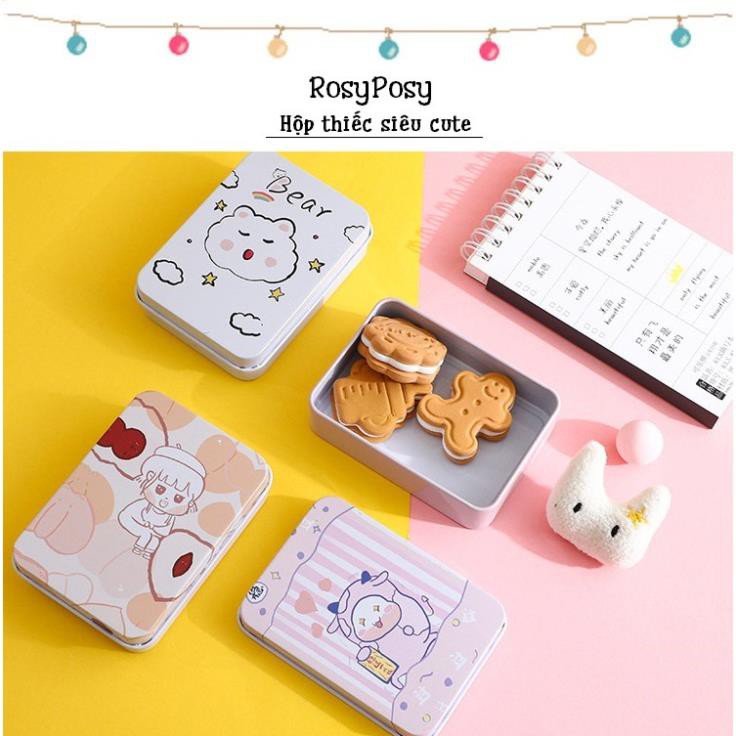 Hộp Thiếc Mini Đựng Đồ Trang Sức, Kẹp Tóc Nhỏ Đa Năng Hình Cô Gái Miyu Nhật Bản Siêu Cute - RosyPosy