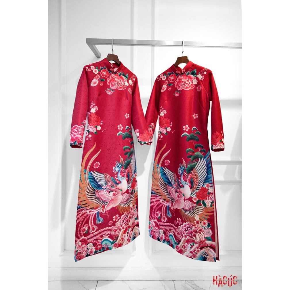 Áo Dài Truyền Thống, Áo Dài Có Cổ Tay Lửng Chất Liệu Gấm Dày Cao Cấp Họa Tiết Hà Cúc Sang Trong Quý Phái. | BigBuy360 - bigbuy360.vn